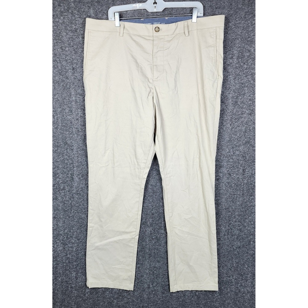 Old Navy Chino Pants‎ Mens 40x32 Khaki Ultimate Slim Built-In Flex 553226-01